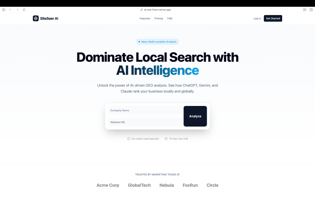 GEO AI Analysis Tool